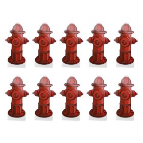 10pcs Dog Pee Pad Trainer Paper Fire Hydrant Shaped Pet Diaper Pad Guide For Puppy (Option: Default)